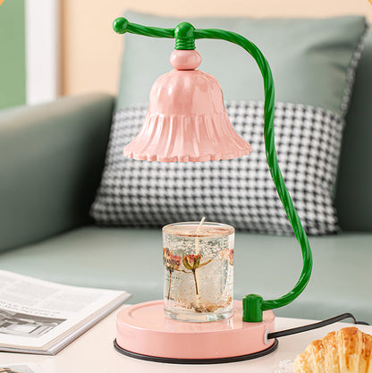Pretty Pink Glass Desk Lamp