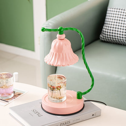 Pretty Pink Glass Desk Lamp