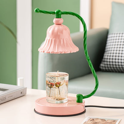 Pretty Pink Glass Desk Lamp
