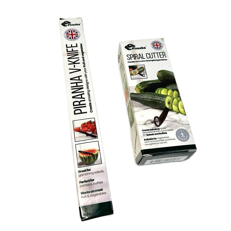 Piranha Spiral Cutter &Sharp Peeler Combo