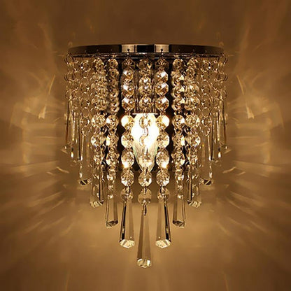 Luxury Glass Drop Crystal Wall Lamps - Cofik