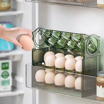 Compact Egg Storage Box with Flip Top Lid - Cofik