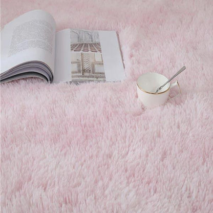 Soft Vibrant Multicolor Shag Rug