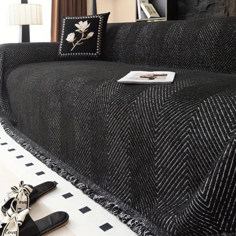 Waterproof Herringbone Furniture Protector Slip Resistant Sofa Cover