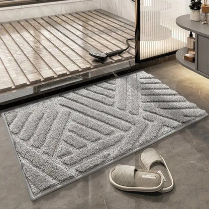 Luxury Soft Bathroom Mat – Absorbent Non-Slip Rug