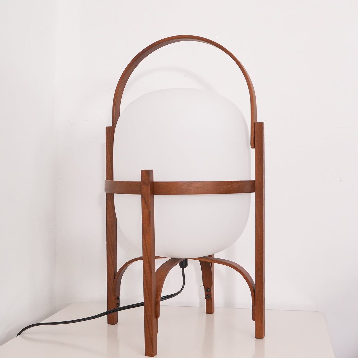 Compact Glass Desk Lamp