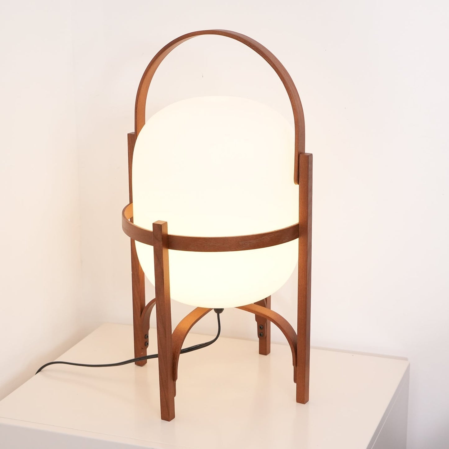 Compact Glass Desk Lamp