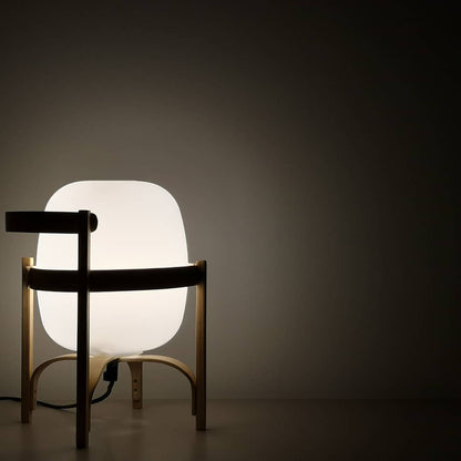 Compact Glass Desk Lamp