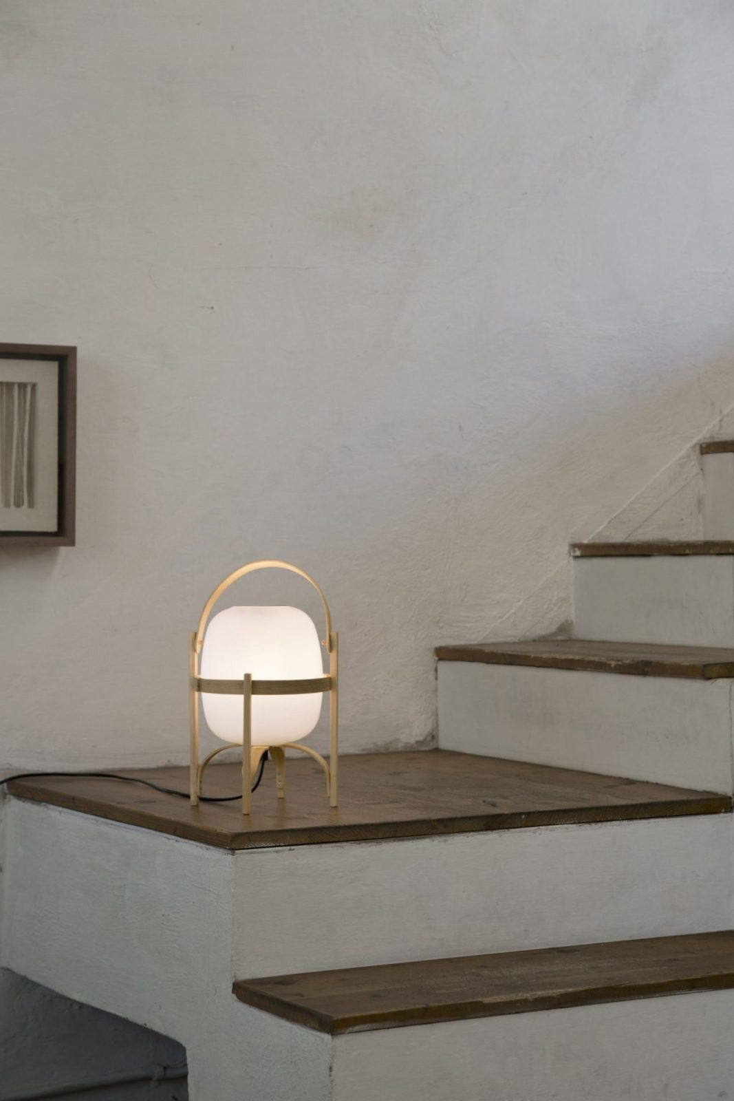 Compact Glass Desk Lamp