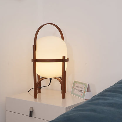Compact Glass Desk Lamp