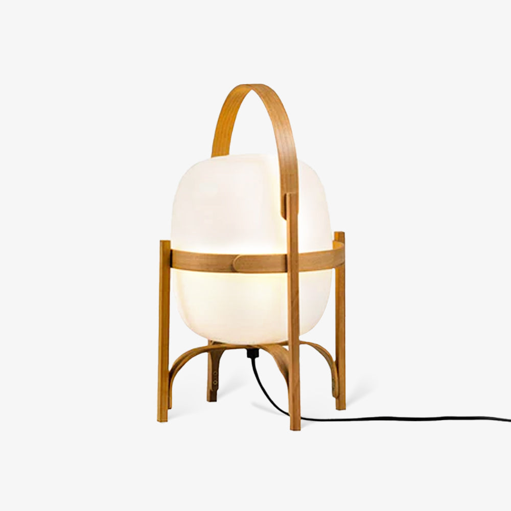 Compact Glass Desk Lamp