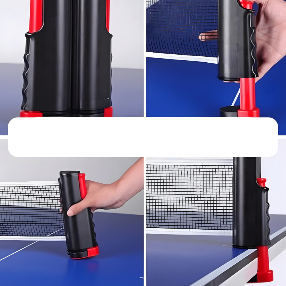 Compact Table Tennis Kit with Folding Net