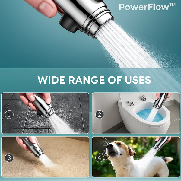 Ultra Powerful Shower Head for Strong Water Flow
