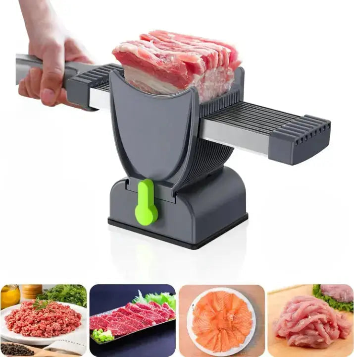 Sharp 17-Blade Electric Meat Slicer for Home Use - Cofik