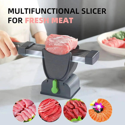 Sharp 17-Blade Electric Meat Slicer for Home Use