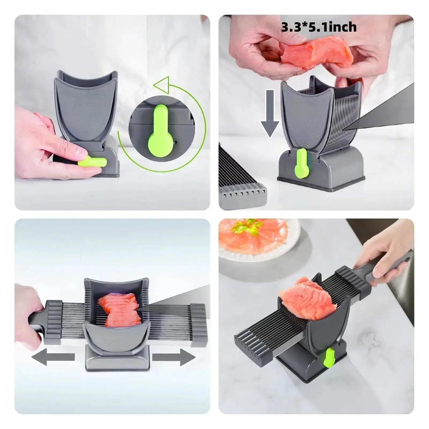 Sharp 17-Blade Electric Meat Slicer for Home Use