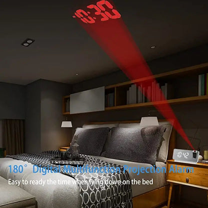 Digital LED Clock with Mirror Face and Big Display