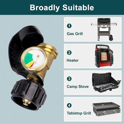 Accurate Propane Tank Level Indicator with Color Display