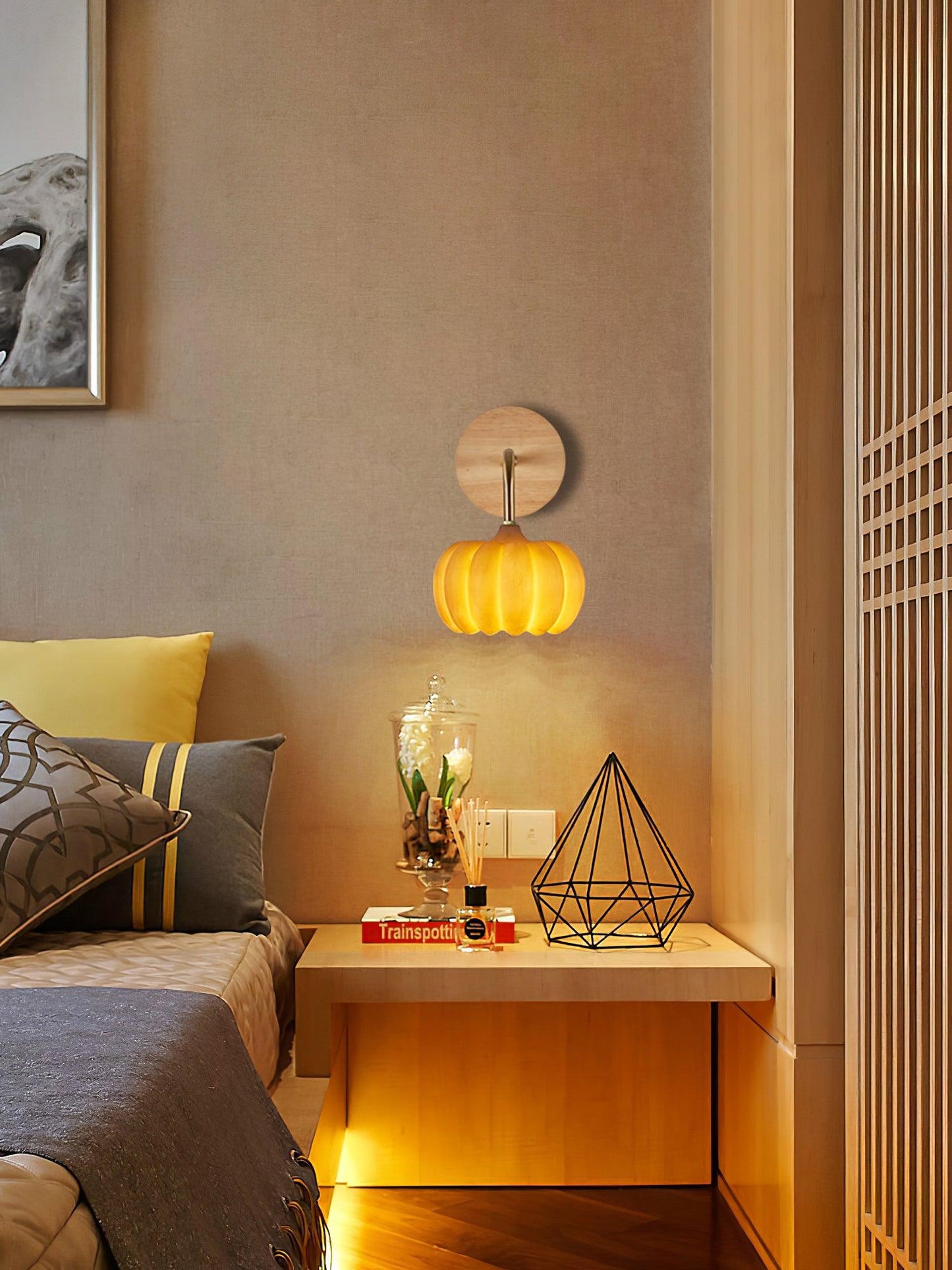 Warm Autumn Lantern Wall Lamp