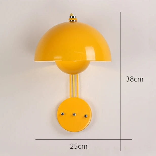 Warm Mushroom Wall Light for Home Decor
