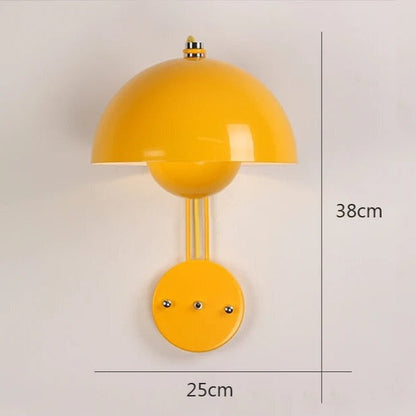 Warm Mushroom Wall Light for Home Decor