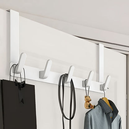 Easy Install 5 Hook Over Door Storage Rack - Cofik