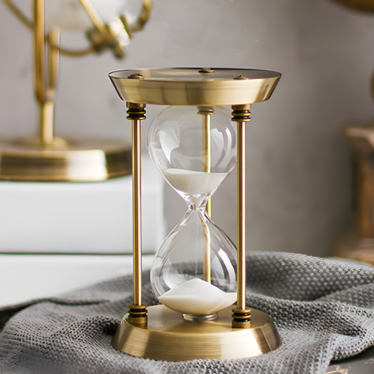 Vintage Metal Timer Hourglass - Cofik