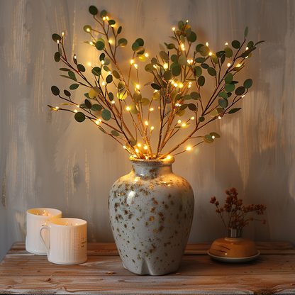 Soft Green Fairy String Lights 70cm Warm Ambiance - Cofik