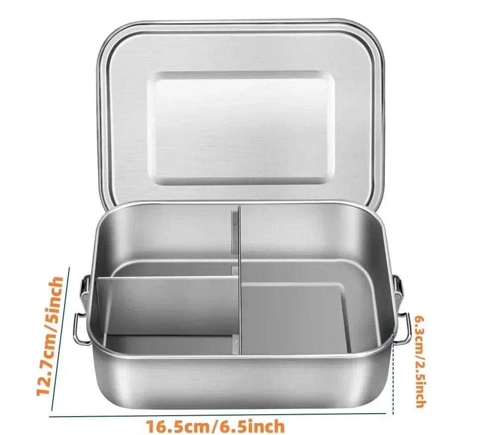 Insulated Bento Box 800ml - Spill Proof, Multi Compartment