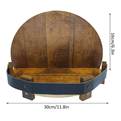Natural Wood Wine Bottle Holder - 7 Bottle Rack