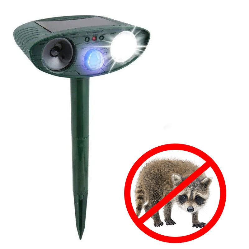 Solar Powered Animal Repellent Ultrasonic Pest Deterrent - Cofik