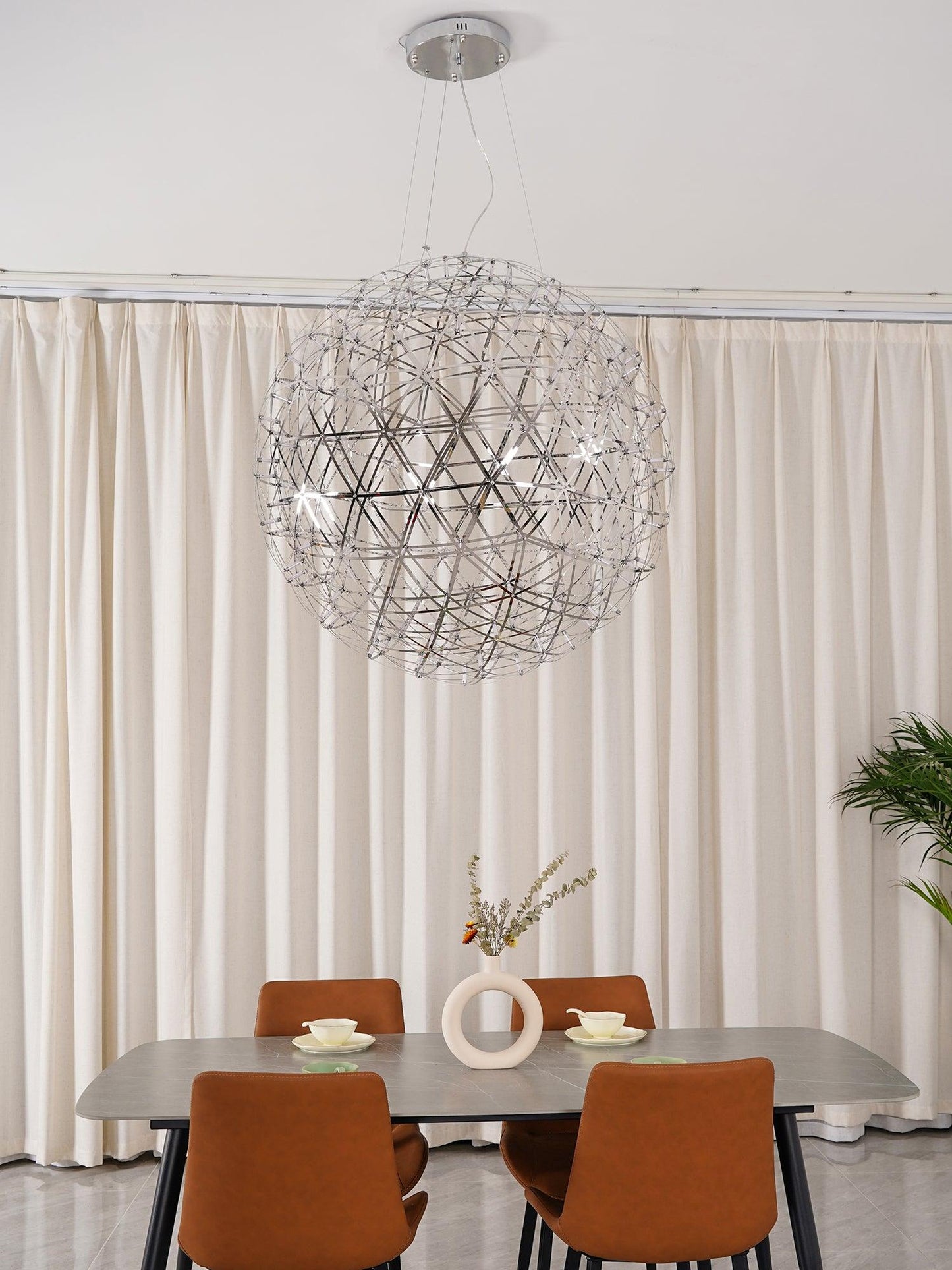 Shiny Crystal Pendant Drop Light Fixture