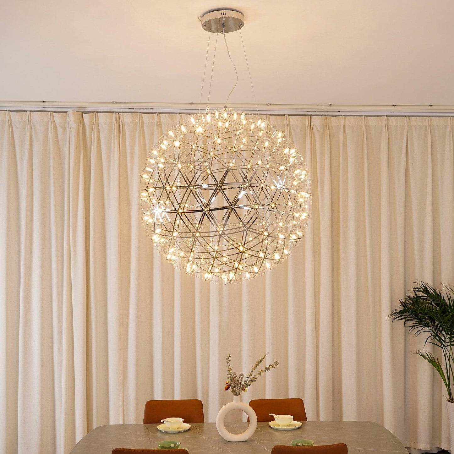 Shiny Crystal Pendant Drop Light Fixture