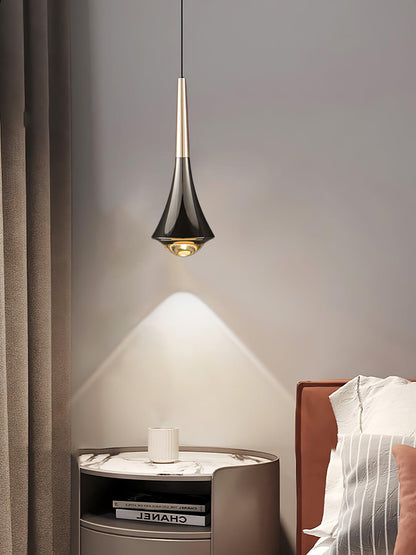 Sleek Waterfall Glass Pendant Light