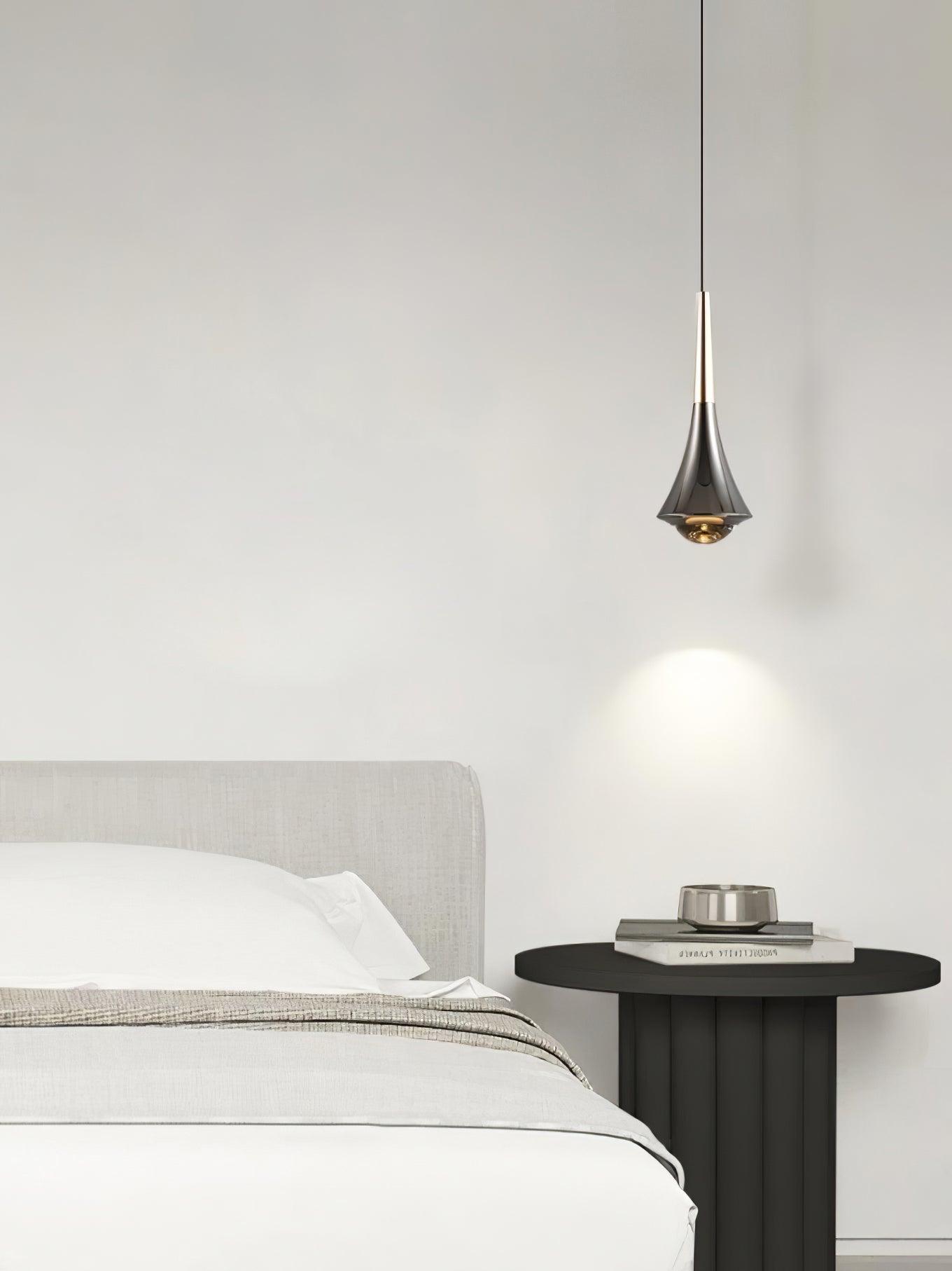 Sleek Waterfall Glass Pendant Light