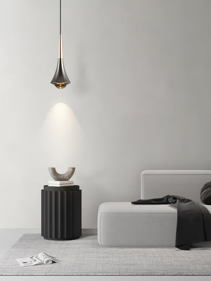 Sleek Waterfall Glass Pendant Light