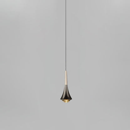 Sleek Waterfall Glass Pendant Light