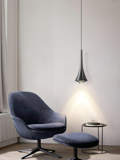 Sleek Waterfall Glass Pendant Light