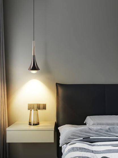 Sleek Waterfall Glass Pendant Light
