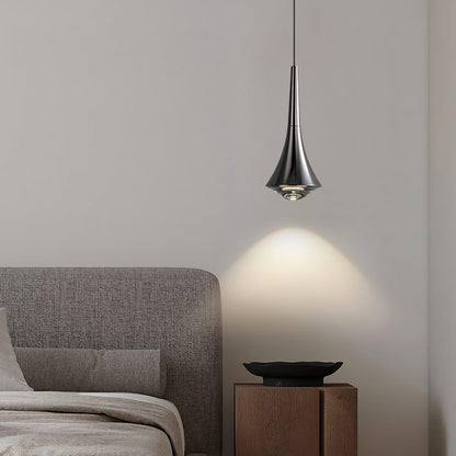 Sleek Waterfall Glass Pendant Light