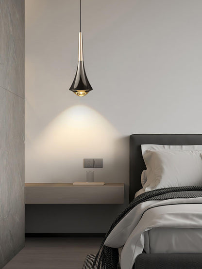 Sleek Waterfall Glass Pendant Light