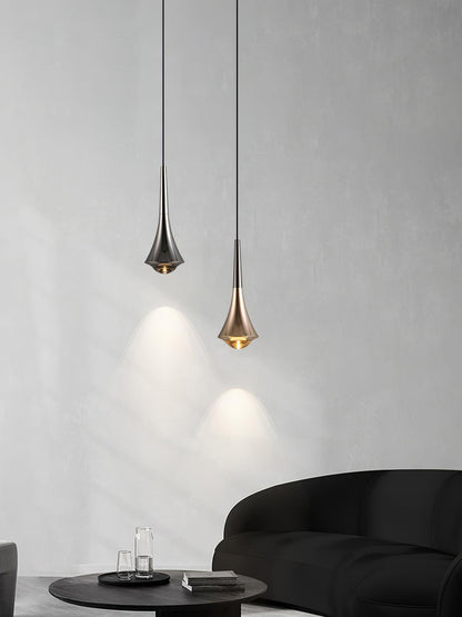 Sleek Waterfall Glass Pendant Light