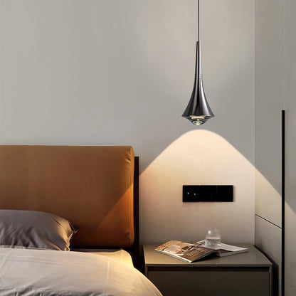 Sleek Waterfall Glass Pendant Light