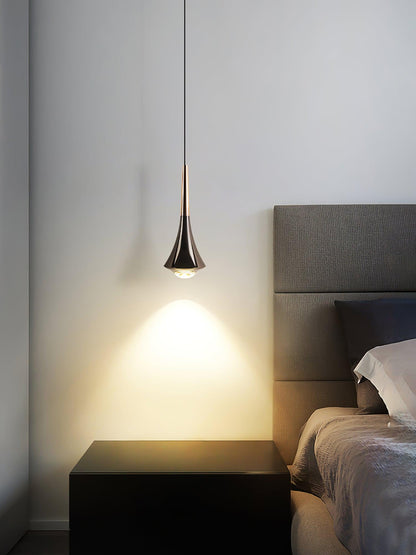 Sleek Waterfall Glass Pendant Light