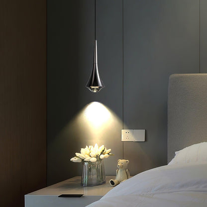 Sleek Waterfall Glass Pendant Light