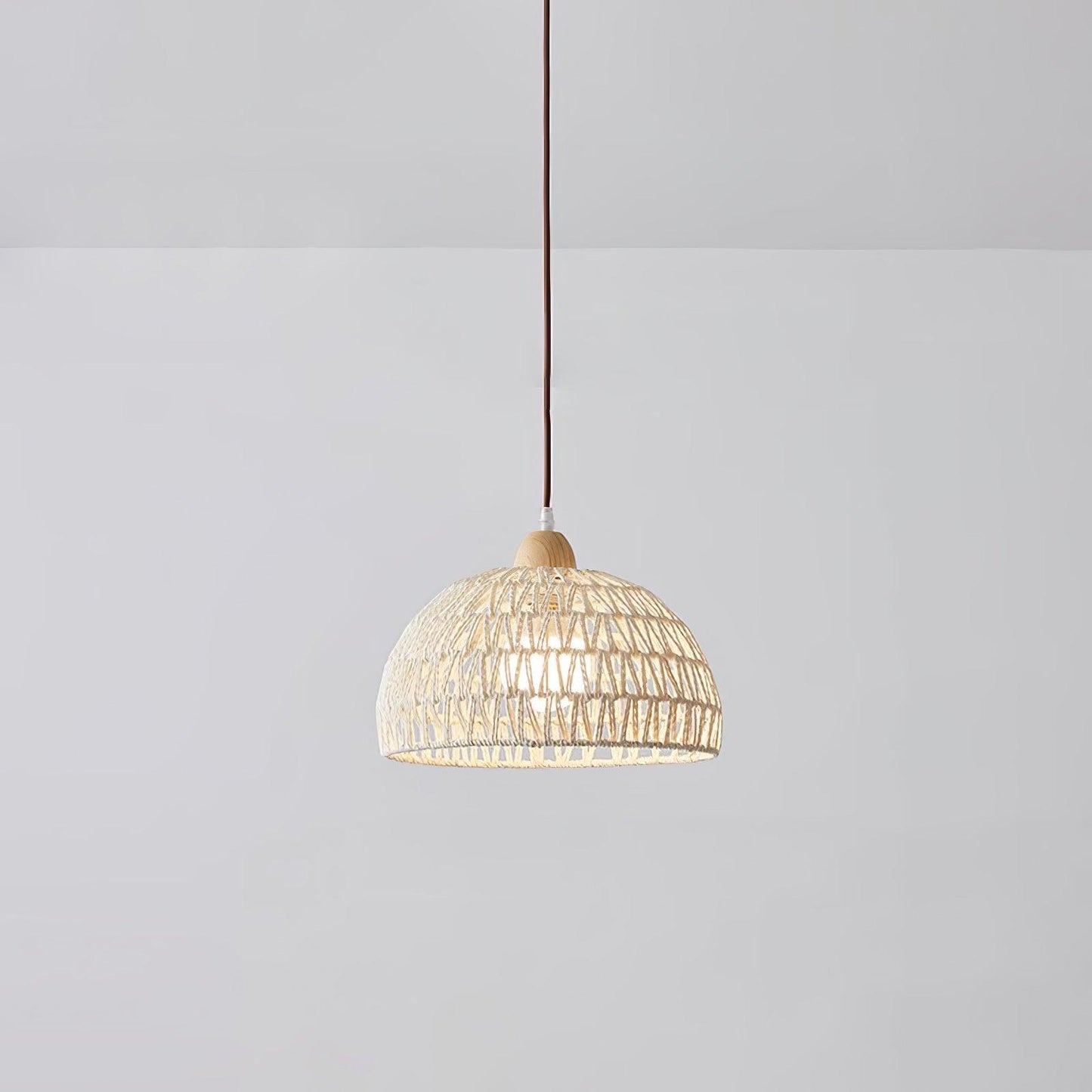 Natural Woven Hanging Pendant Light Fixture - Cofik