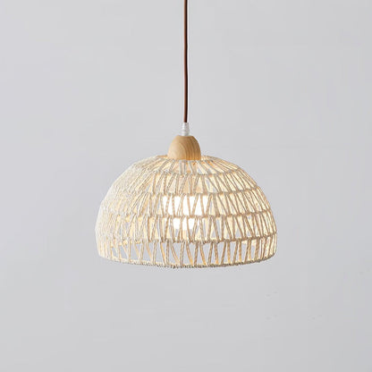 Natural Woven Hanging Pendant Light Fixture