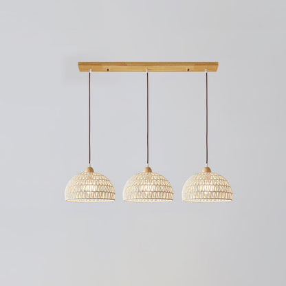 Natural Woven Hanging Pendant Light Fixture