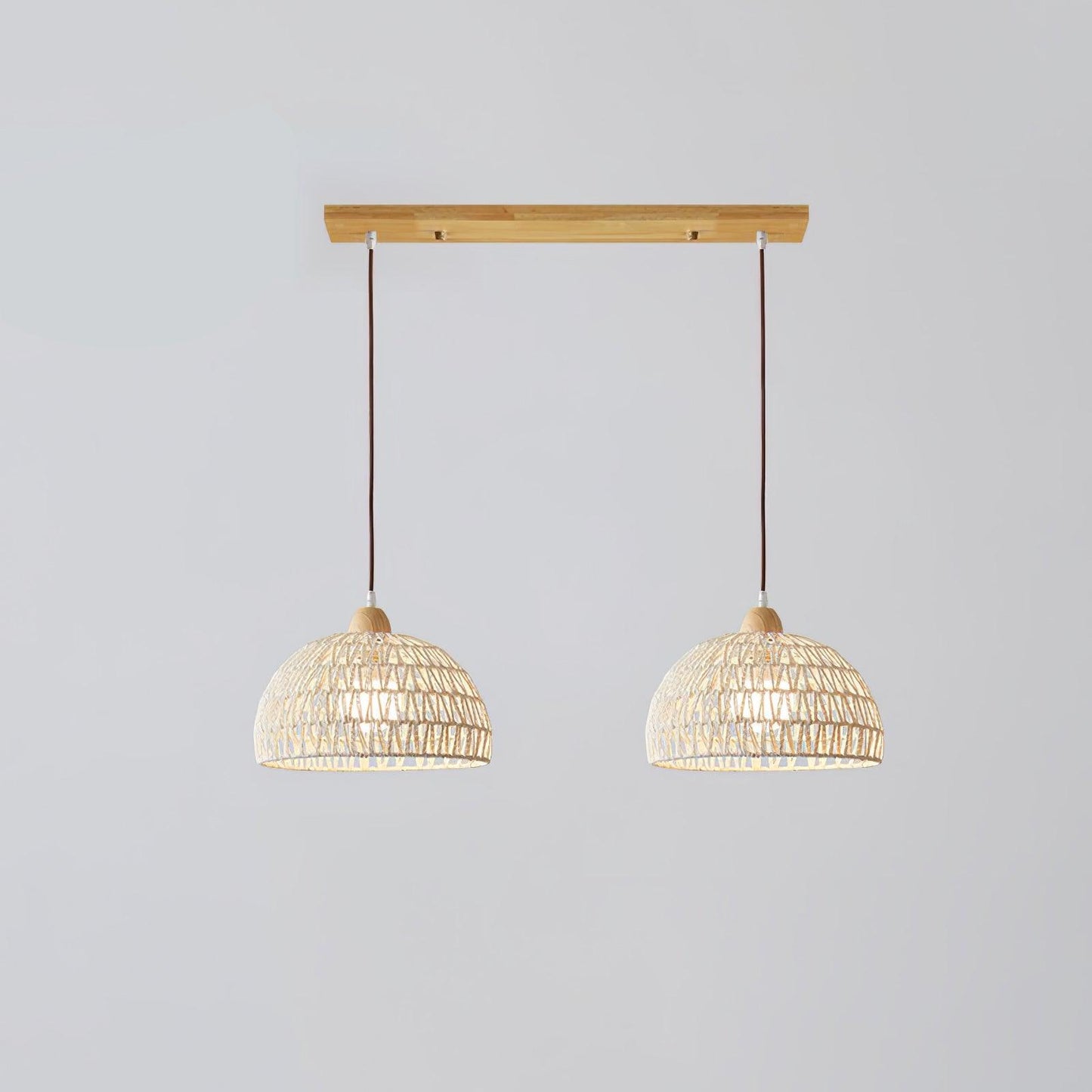 Natural Woven Hanging Pendant Light Fixture