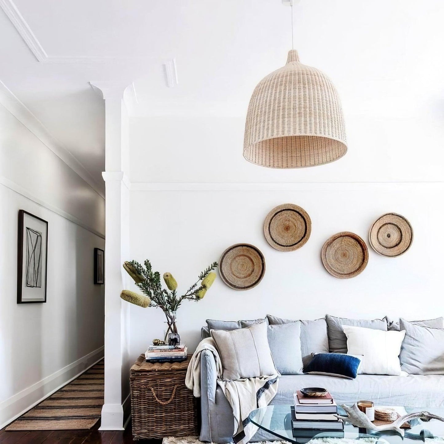 Natural Woven Pendant Lamp